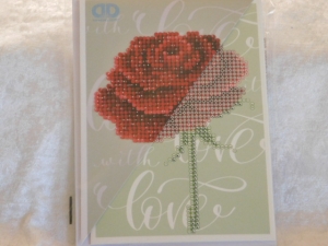 Diamond Dotz Greeting Card - Love Rose